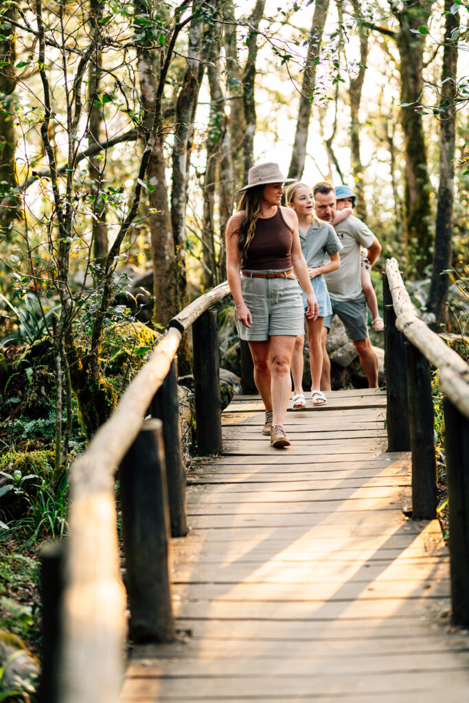 Shiviko Kruger family on bridge Shiviko Kruger family on bridge
