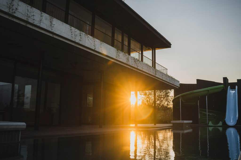 Shiviko Kruger sunrise over pool Shiviko Kruger sunrise over pool